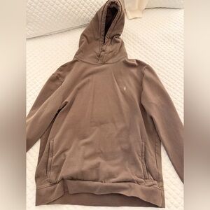 All Saints Men's Brown Pullover Hoodie Sweatpants Set - Taupe